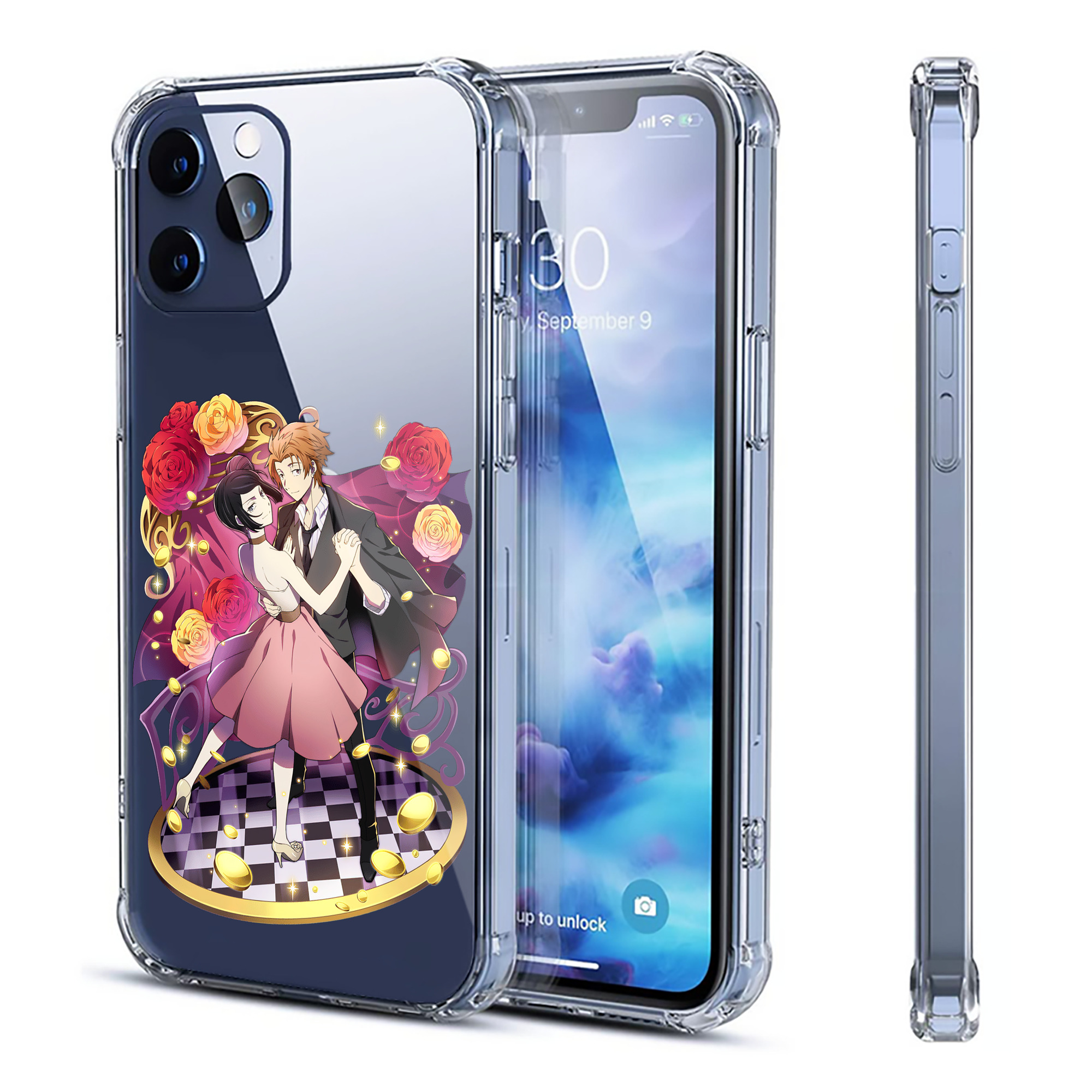（画像用） 文豪ストレイドッグス Bungo Stray Dogs 【iPhone 12シリーズ対応】透明スマホケース（クリアソフトケース）